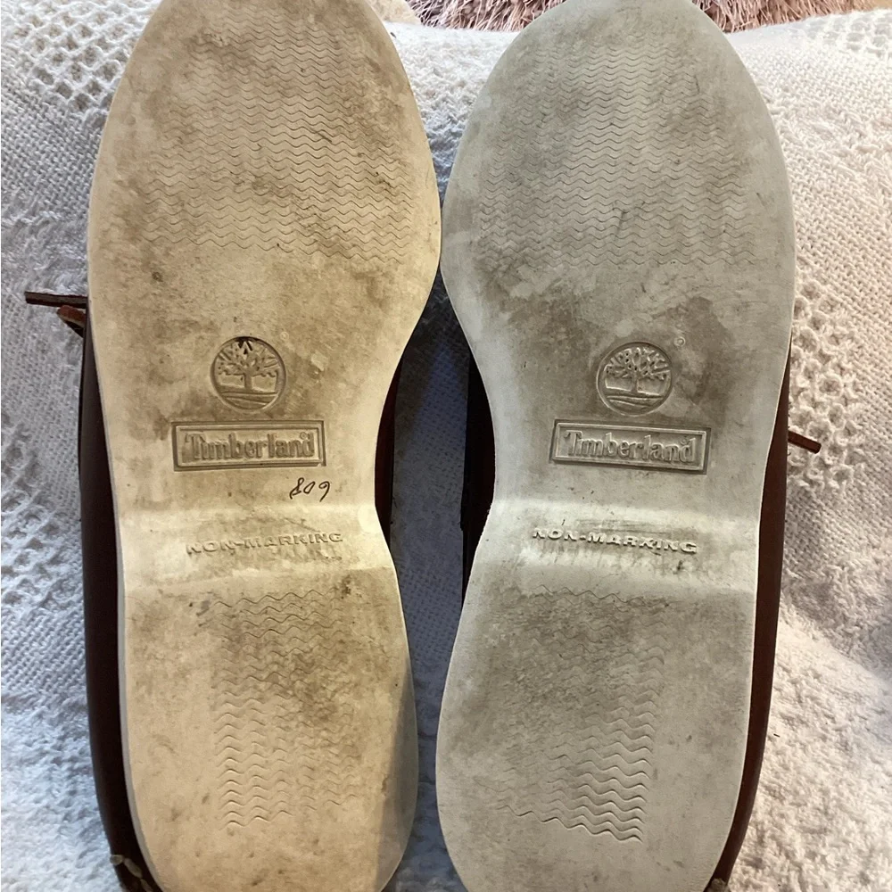 Timberland Brown Leather Boat Shoes